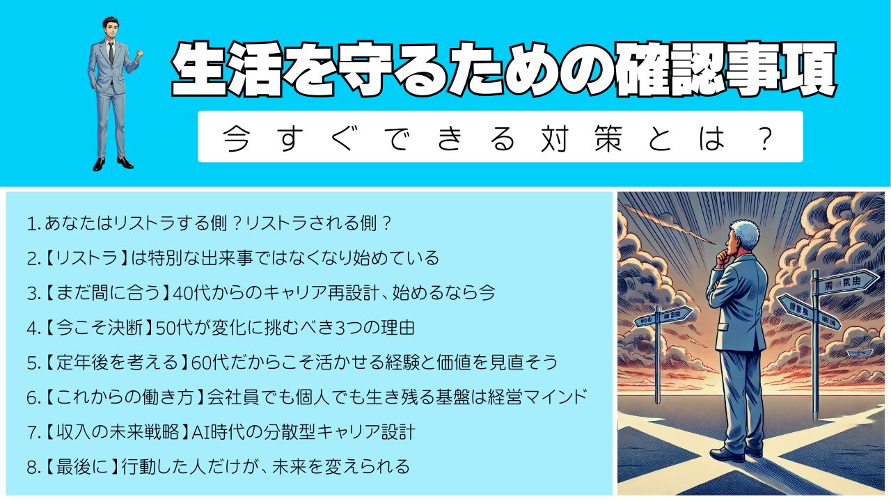 生活を守るための確認事項